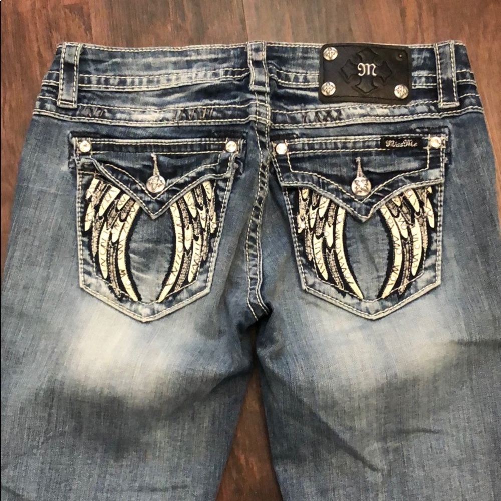 Miss Me Ange Wing Bootcut Jeans